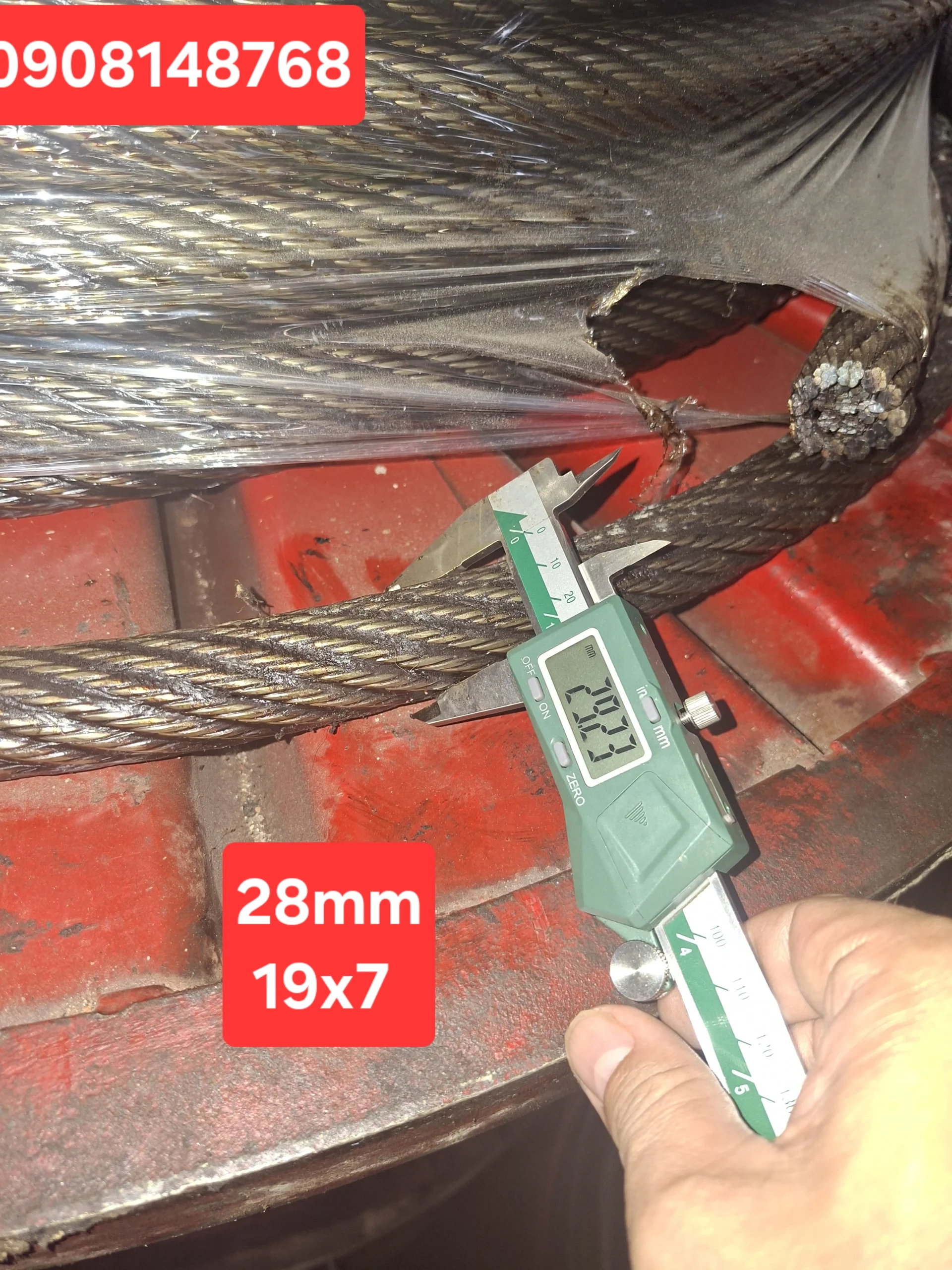 Cáp thép chống xoắn 19xK7