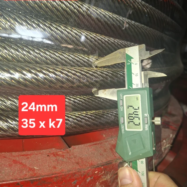 Cáp thép chống xoắn 35x7